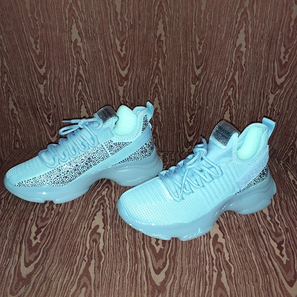 STEVE MADDEN MAXIMA RHINESTONES AND GLITTER LIGHT PURPLE WOMEN'S SIZE 8.5 NEW - Picture 6 of 13